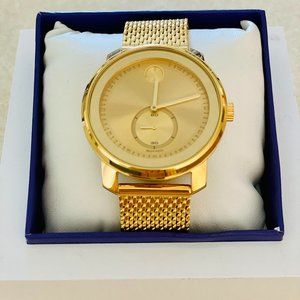 Movado Bold Quartz Gold Dial Unisex Watch 3600678
